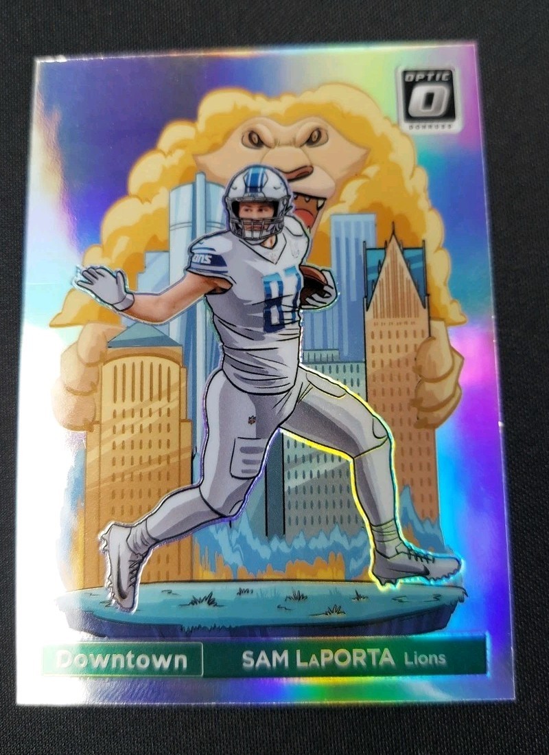 2024 Panini Donruss Downtown! Sam LaPorta #6 Case Hit SSP Detroit Lions