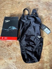 Speedo Women's Swimsuit One Piece Prolt Super Pro Solid Black Size 26 NWT