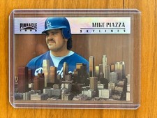 Mike Piazza 1996 Pinnacle Skylines Acetate SP Insert Los Angeles Dodgers #7