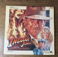 Indiana Jones And The Temple Of Doom Laserdisc,1984 Tested Great Condition