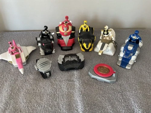 Vintage 1995 McDonald Power Rangers Action Figures Vehicles Buckle Watch Lot 15