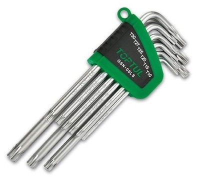 TOPTUL Winkelschraubendrehersatz Т10,Т15,Т20,Т25,T27, Т30, Т40, Т45, T50