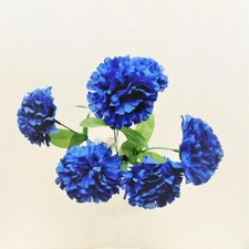 Blue Carnation Bush Artificial Flower