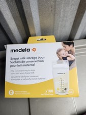 Medela Breast Milk Storage Bags - 6oz/180ml Clear with Measurements 75 Count