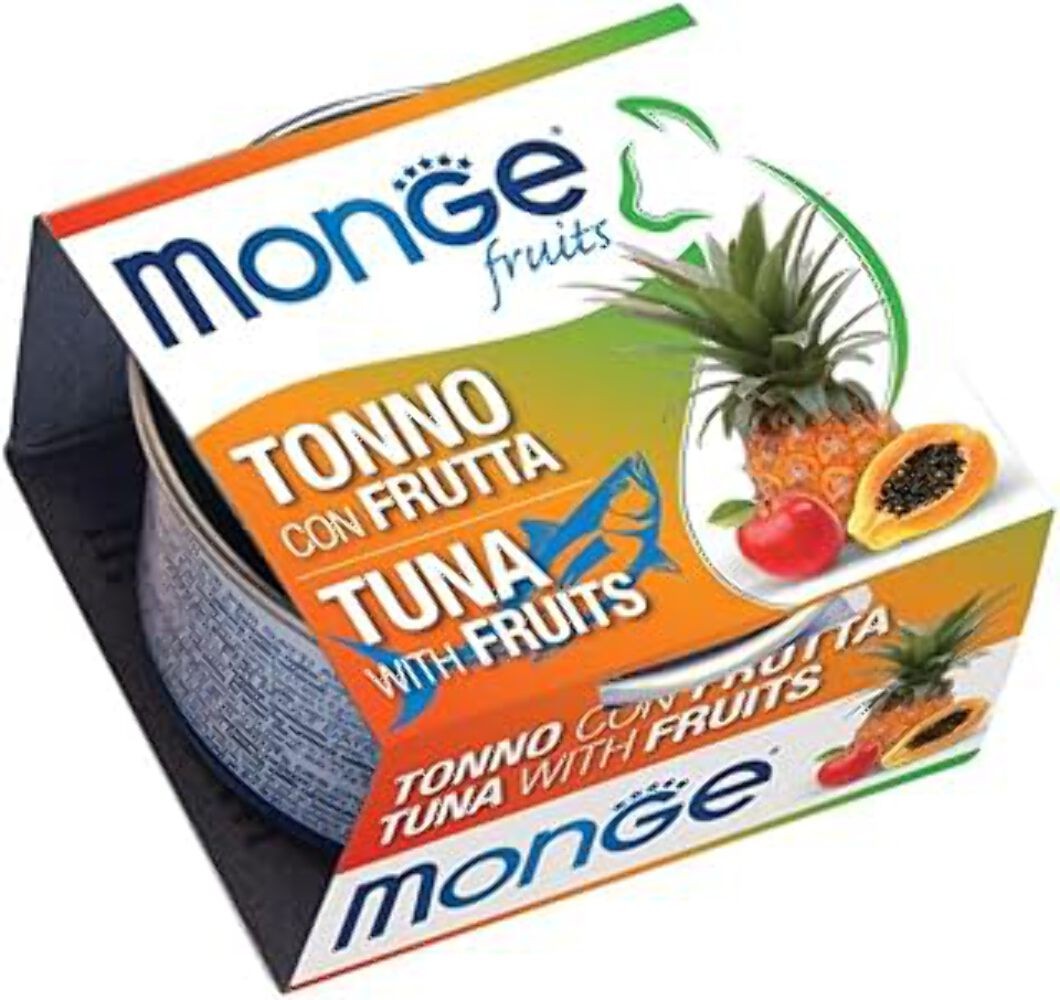 MONGE FRUITS TONNO CON FRUTTA 80 GR.