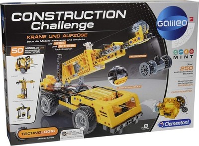 Clementoni 59079 - Construction Challenge - Kräne und Aufzüge -Baukasten Neu OVP