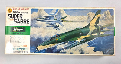 Hasegawa D8 1:72 Super Sabre F-100D vintage 1980 -039-