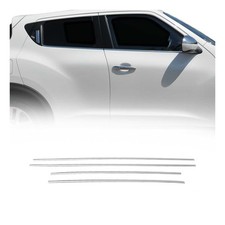 Window Molding Trim Streamer For Nissan Juke 2011-2017 Stainless Steel 4 Pcs