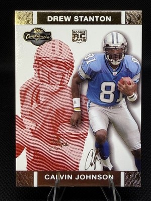 2007 Topps Co-Signers - CALVIN JOHNSON Rookie Red Changing Faces Gold /399 (RC)!