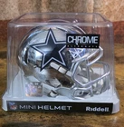 Riddell Dallas Cowboys CHROME Mini Helmet Signed Dak Prescott Beckitt COA