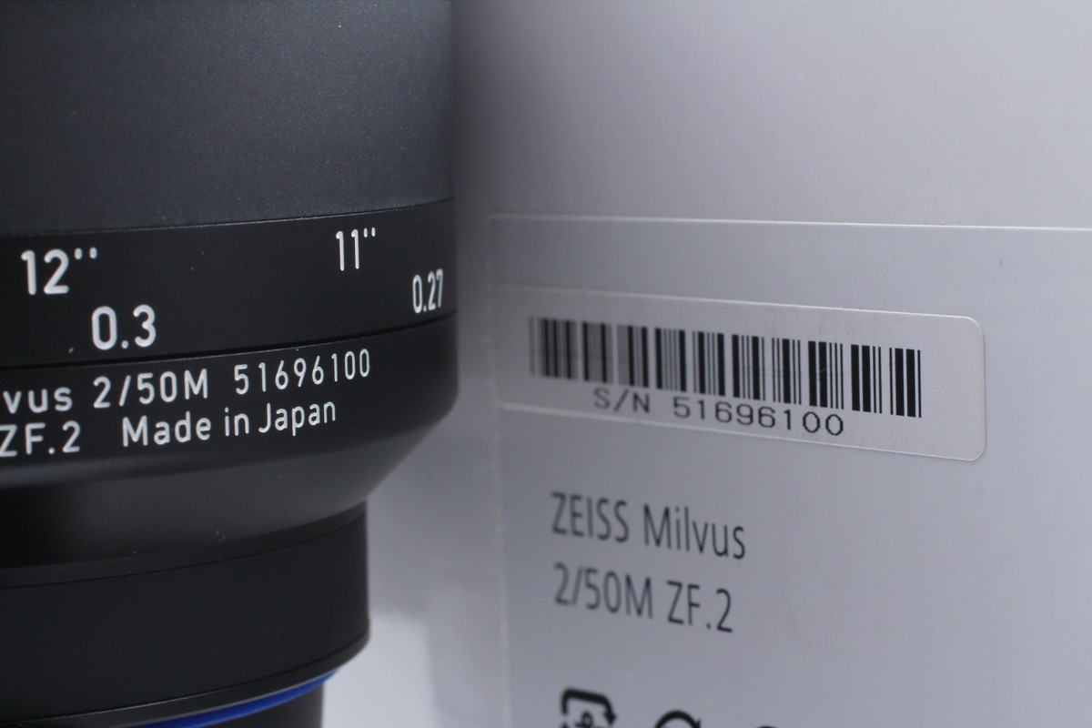 ZF.2 【TOP MINT w/ Hood Box】 Zeiss Milvus 50mm F2 Makro Planar
