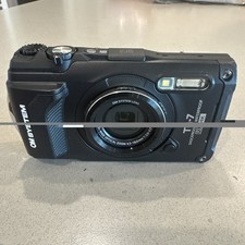 OM SYSTEM Tough TG-7 12MP 4K Shock  Waterproof Wi-Fi GPS Digital Camera Black