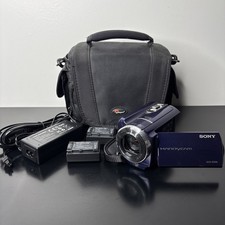 Sony Handycam DCR-SR68 Blue 80GB Camcorder w/Lowepro Case, Charger  2    s