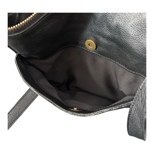 Fat Face Womens Black Genuine Leather Crossbody Bag Purse Classic - Picture 5 of 13