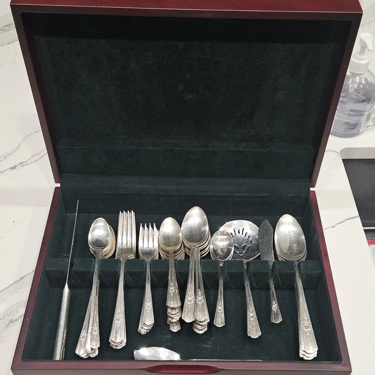 WM Rogers Silverplate Antique US Silver-Plated Flatware for sale