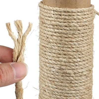 2x50M Sisalseil für Kratzb?ume Kratzbaumseil Sisal Seil Katzen Sisalschnur 8mm