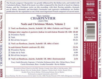 KEVIN MALLON / ARADIA ENSEMBLE CHARPENTIER: NOËLS AND CHRISTMAS MOTETS, VOL. 2 N