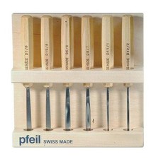 SET PFEIL SGORBIE 6pz con supporto legno