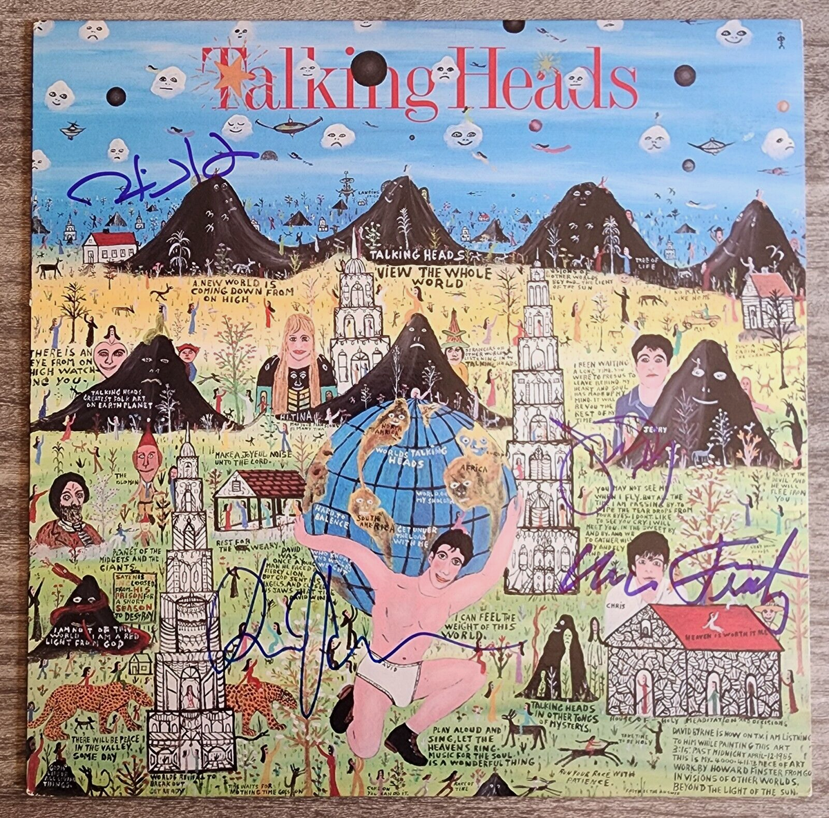 Talking Heads Band Signed Little Creatures Vinyl Record David