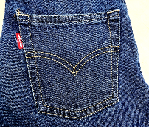 LEVIS Shorts 511 Blue Size 10 Regular Slim Denim Rip Jean W25" W63.5 Cm B081-M7Z - Picture 9 of 10