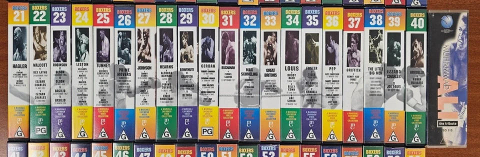 Boxers Marshall Cavendish Collection Volumes 1-60 & Ali The Tribute VHS Tapes - Image 3 of 4