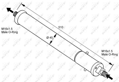 NRF 33100 Trockner, Klimaanlage für JAGUAR