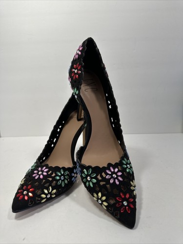 INC International Concepts Kenjay D'Or-say Pumps in Multi Floral Size 7.5 Black
