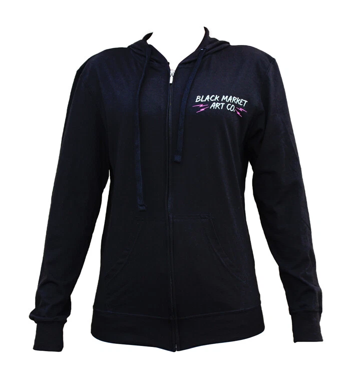 Black Market Art Pink Panther Tattoo Women's Hoodie Artist Adi S-M-L-XL-XXL NWT - Image 2 of 4