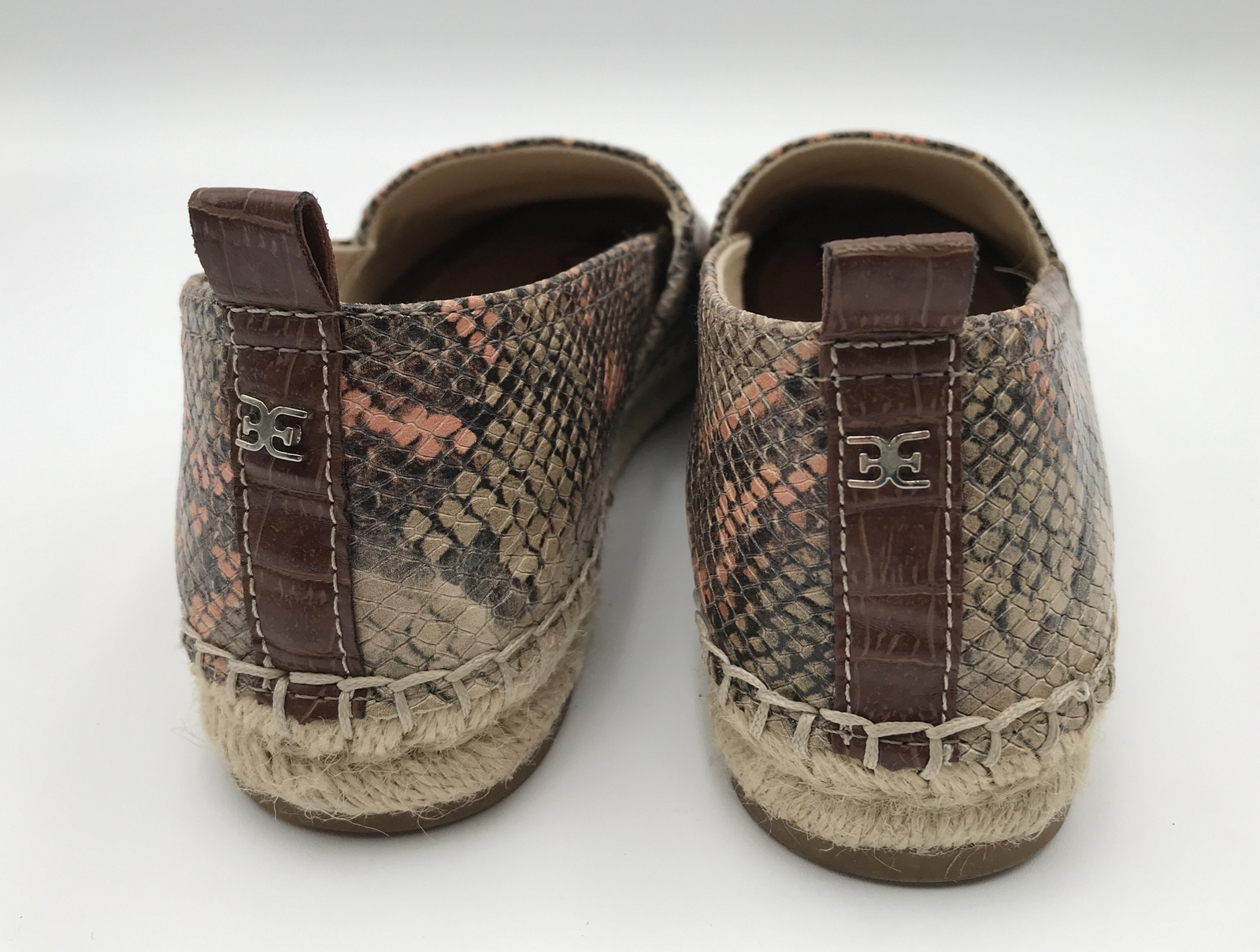 Sam Edelman Leather Snake Print Python Espadrille… - image 11