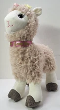 Walmart Llama Light Brown Curly Hair 17” Tall Love You Stuffed Animal Plush Toy