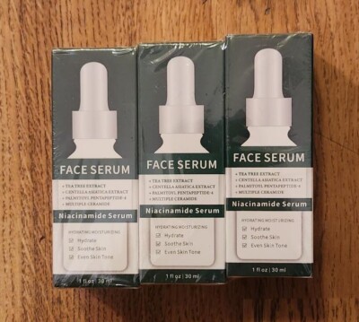 3 Pack 2%Hyaluronic Acid Serum with 4% Tea Tree Extracts & 1% Centella Asiatica