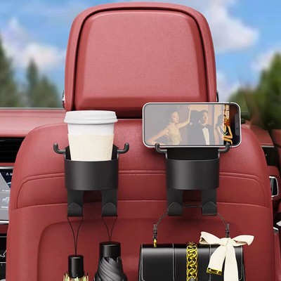 2Pcs Creative Multi-Function Car Seat Rear Storage Box Car Hook Organi#lk