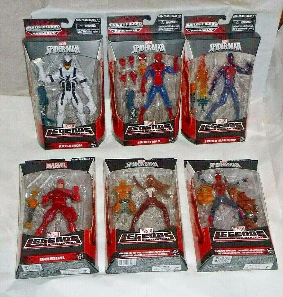 MARVEL LEGENDS CONSTRUIR UNA FIGURA HOBGOBLIN SET SPIDER-MAN 2099 PIZZA ANTIVENENO Foto 2 de 4