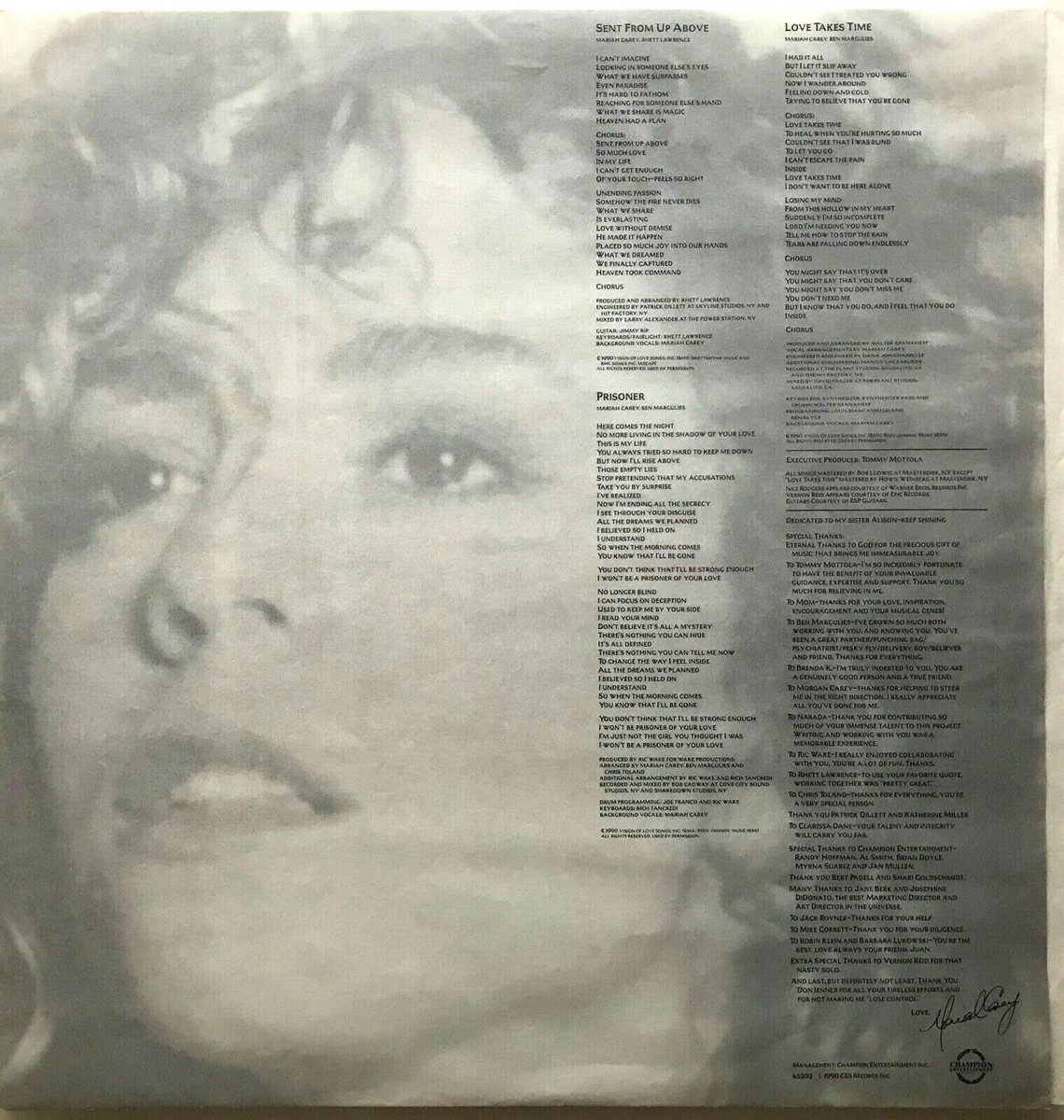 【新品未開封】【レコード】Mariah Carey Mariah Carey MARIAH CAREY 