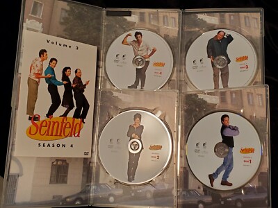 Seinfeld Complete Seasons 1 2 3 Gift Box DVD Set Plus Season 4