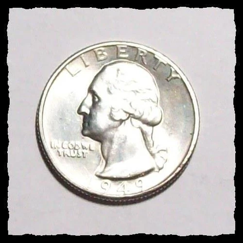 1949-D WASHINGTON QUARTER   Choice BU  #30C80