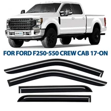 Rain Guards Vent Visors Shade for 17-25 Ford F250-F550 Super Duty SuperCrew