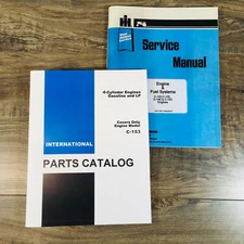 International C-153 4 Cylinder Gas Engine Service Parts Manual Set Repair Shop