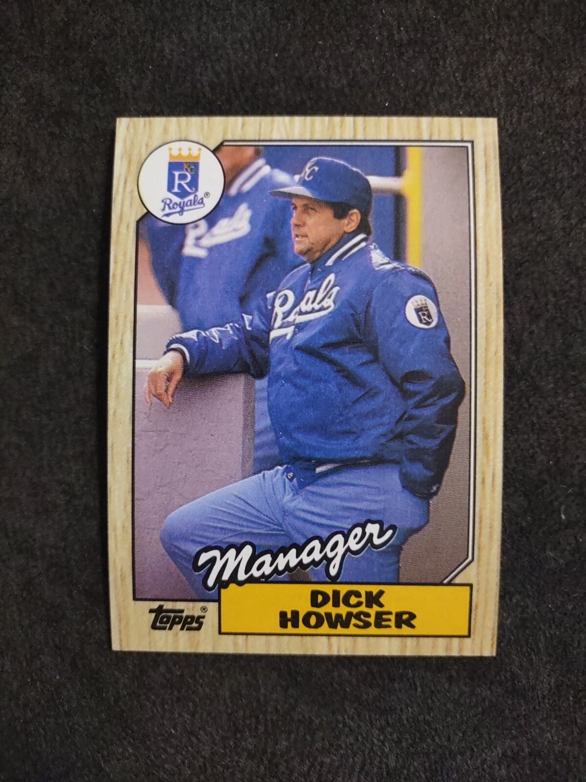 1987 Topps Dick Howser Kansas City Royals Manager Baseball Card #18  