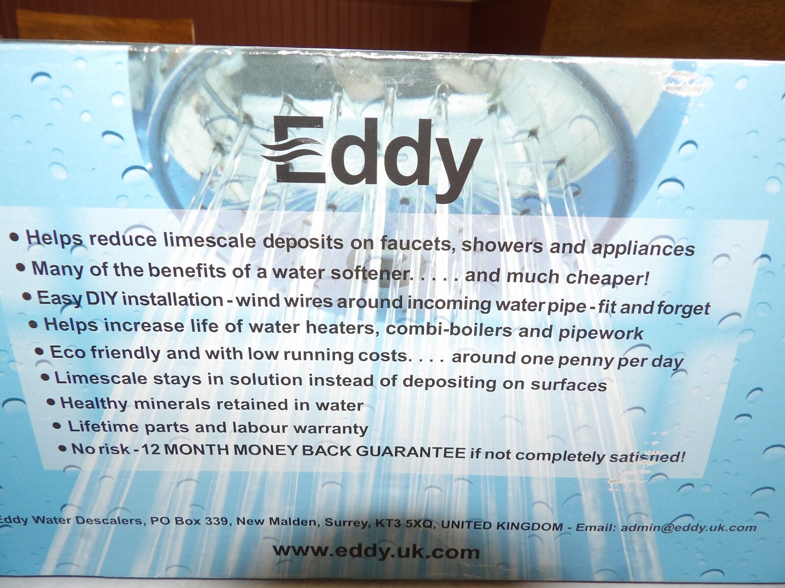 ED6002PUS EDDY ELECTRONIC WATER DESCALER Alternative to a Water