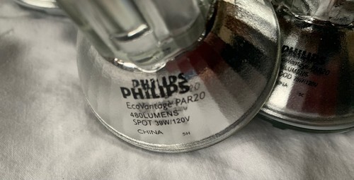 8 NEW No Box Philips EcoVantage 39W PAR20 Light Bulbs 480 Lumens 5 Flood 3 Spot - Picture 4 of 6