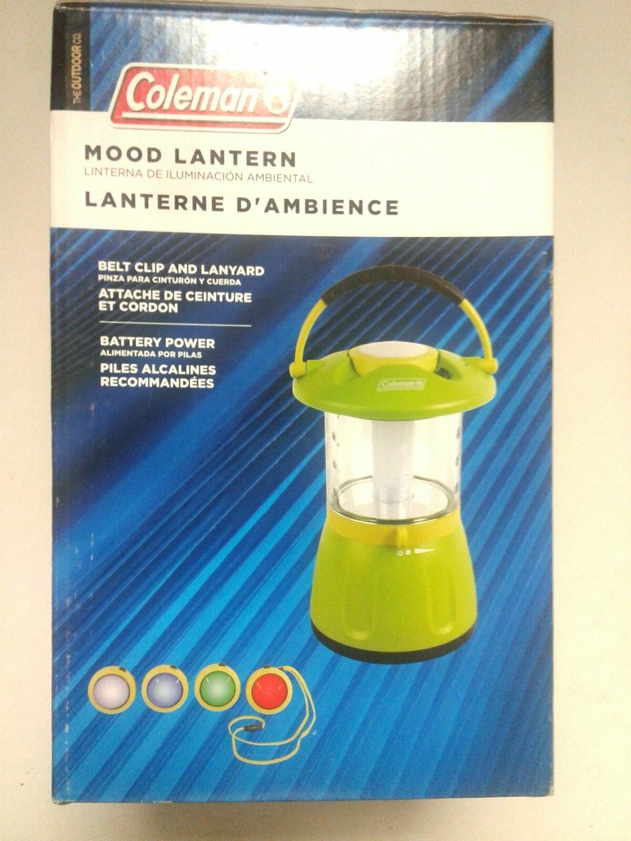 Coleman Adjustable Lantern 緑 Coleman LED Mood Lantern Green or Blue, Battery Powered