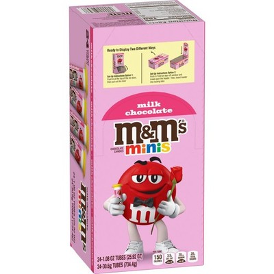 M&M'S Valentine's MINIS Milk Chocolate Candy, 1.08 Ounce (Pack of 24) 