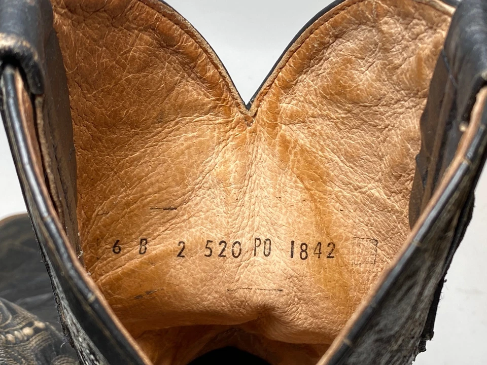 Botas vaqueras Ferrini Western para mujer con estampado de caimán caimán negro 40393-04 talla 6В Foto 4 de 4