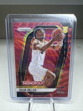 2024-25 Panini Prizm Monopoly Isaiah Collier Rookie Red Wave Prizm #36 Utah Jazz