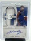 2022-23 Panini National Treasures - Rookie Materials Autographs Dual Jaden Hardy