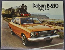 1974 Datsun B-210 Catalog Brochure Sedan Hatchback Nissan Excellent Original 74