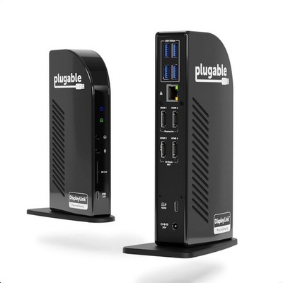 Plugable 14-in-1 USB-C Dockingstation 4x HDMI Quad Display Dock UD-3900C4
