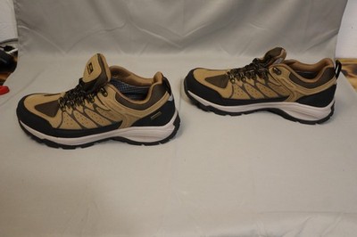 Aqua Softshell Shoes Mens Size 10 Brown Hiking Walking Trail Sneakers SW21-0701