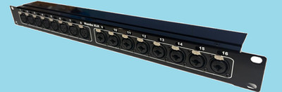 Mamba 8 XLR F Mic in x 8 Line in or out via Combo 1RU XLR to XLR Panel